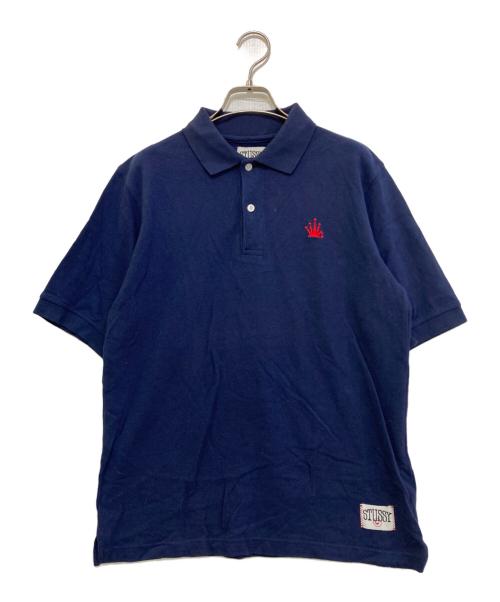 stussy（ステューシー）stussy (ステューシー) 00`sポロシャツ ネイビー サイズ:SMALLの古着・服飾アイテム