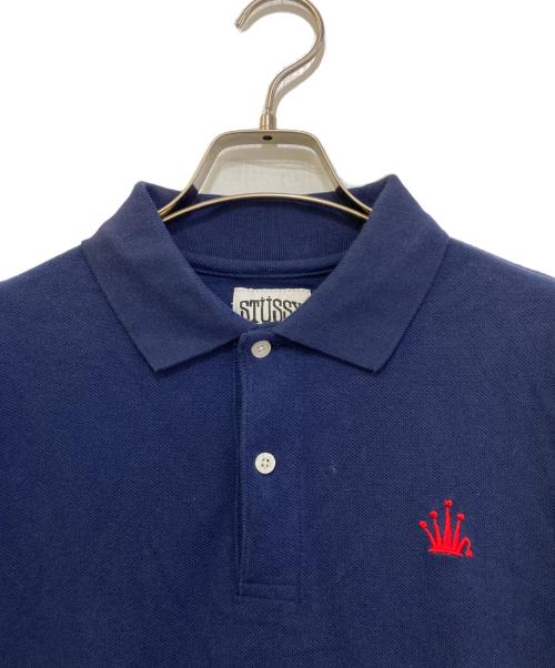stussy（ステューシー）stussy (ステューシー) 00`sポロシャツ ネイビー サイズ:SMALLの古着・服飾アイテム