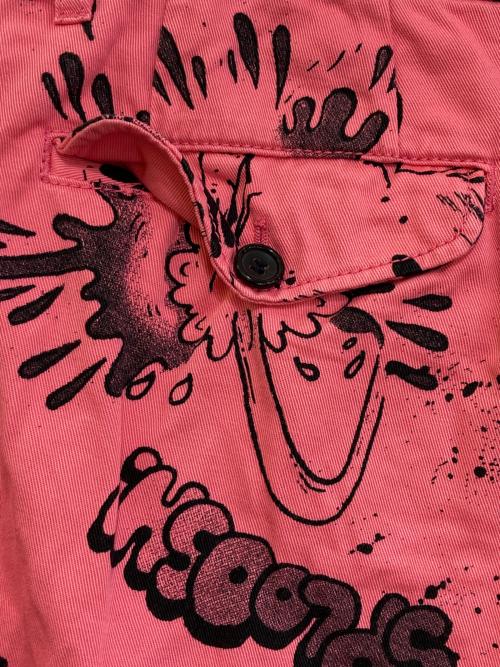 COMME des GARCONS SHIRT（コムデギャルソンシャツ）COMME des GARCONS SHIRT (コムデギャルソンシャツ) wide shorts　FI-P019 ピンク サイズ:XLの古着・服飾アイテム