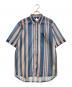 OAMC（オーエーエムシー）の古着「メッシュ ストライプ ショートスリーブ シャツ　OAMQ602568」｜ブルー