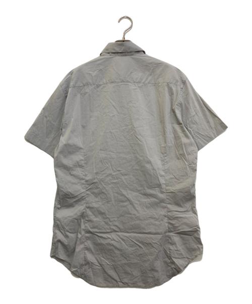 GIORGIO ARMANI（ジョルジョアルマーニ）GIORGIO ARMANI (ジョルジョアルマーニ) コットンナイロンストレッチ半袖シャツ　8WGCCZ1VTZ066 グレー サイズ:42の古着・服飾アイテム