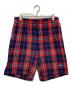 SUPREME（シュプリーム）の古着「Plaid Velour Short」｜ネイビー