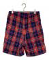 SUPREME (シュプリーム) Plaid Velour Short ネイビー サイズ:S：9000円