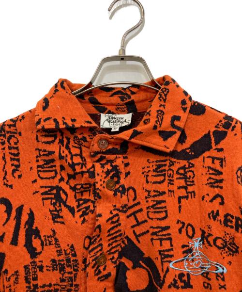 Vivienne Westwood man（ヴィヴィアン ウェストウッド マン）Vivienne Westwood man (ヴィヴィアン ウェストウッド マン) ポロシャツ　VW-M1-80274 オレンジ サイズ:46の古着・服飾アイテム