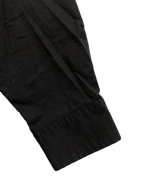 GROUND Y（グラウンドワイ）GROUND Y (グラウンドワイ) LIGHT COTTON TWILLL WASH ONC LEFT OVERLAPPING SHIRT　GP-B08-003 ブラック サイズ:3の古着・服飾アイテム