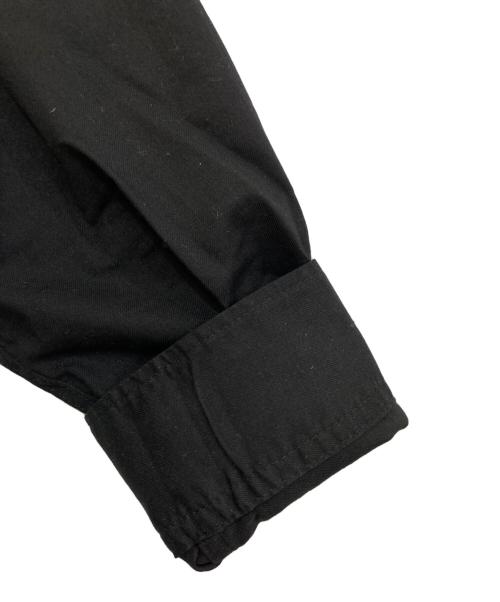 GROUND Y（グラウンドワイ）GROUND Y (グラウンドワイ) LIGHT COTTON TWILLL WASH ONC LEFT OVERLAPPING SHIRT　GP-B08-003 ブラック サイズ:3の古着・服飾アイテム