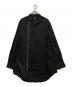 GROUND Y（グラウンドワイ）の古着「LIGHT COTTON TWILLL WASH ONC LEFT OVERLAPPING SHIRT　GP-B08-003」｜ブラック