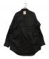 GROUND Y (グラウンドワイ) LIGHT COTTON TWILLL WASH ONC LEFT OVERLAPPING SHIRT　GP-B08-003 ブラック サイズ:3：13000円