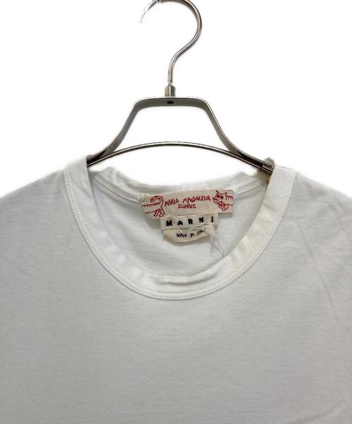 MARNI（マルニ）MARNI (マルニ) MARIA MAGDALENA SUAREZ (マリアマグダレナスアレス) プリントTシャツ　S18HUMUWGC13922763 ホワイト サイズ:46の古着・服飾アイテム