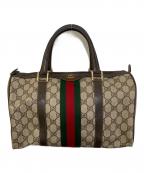 GUCCIグッチ）の古着「シェリーラインミニボストンバッグ」｜ベージュ