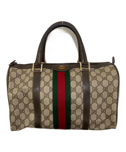 GUCCI（グッチ）GUCCI (グッチ) シェリーラインミニボストンバッグ ベージュの古着・服飾アイテム