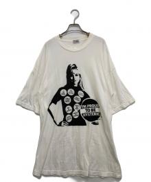 Hysteric Glamour（ヒステリックグラマー）の古着「カットソーワンピース　01211CO01」｜ホワイト