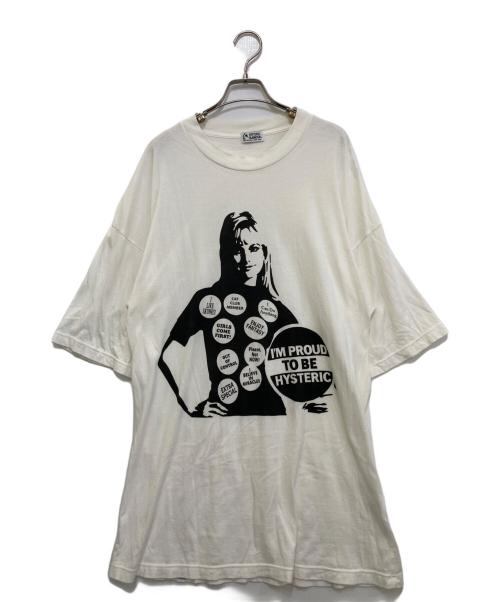 Hysteric Glamour（ヒステリックグラマー）Hysteric Glamour (ヒステリックグラマー) カットソーワンピース　01211CO01 ホワイト サイズ:FREEの古着・服飾アイテム