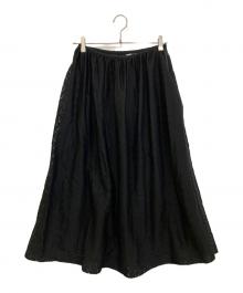 tricot COMME des GARCONS（トリココムデギャルソン）の古着「レーススカート　TS-10043M」｜ブラック