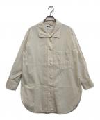 MHLエムエイチエル）の古着「COTTON END ON END SHIRT　595-1153504」｜アイボリー