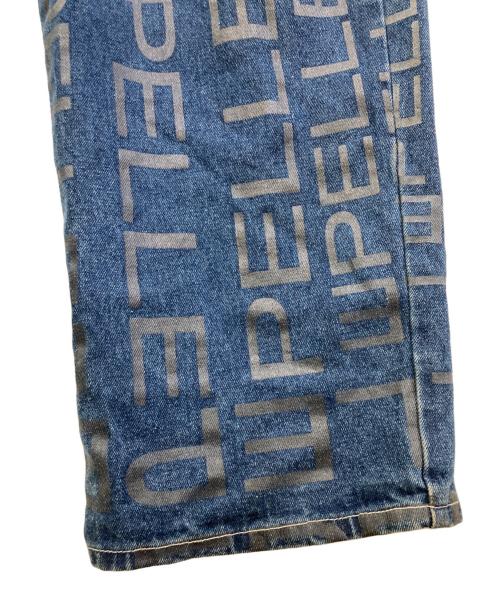 pellepelle（ペレペレ）pellepelle (ペレペレ) 総柄デニムパンツ　57X1P ブルー サイズ:36の古着・服飾アイテム