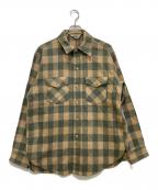 WOOLRICHウールリッチ）の古着「ウールチェックシャツ」｜グリーン