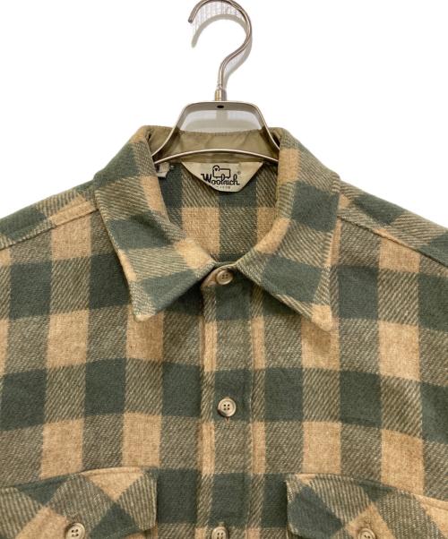 WOOLRICH（ウールリッチ）WOOLRICH (ウールリッチ) ウールチェックシャツ グリーン サイズ:Lの古着・服飾アイテム