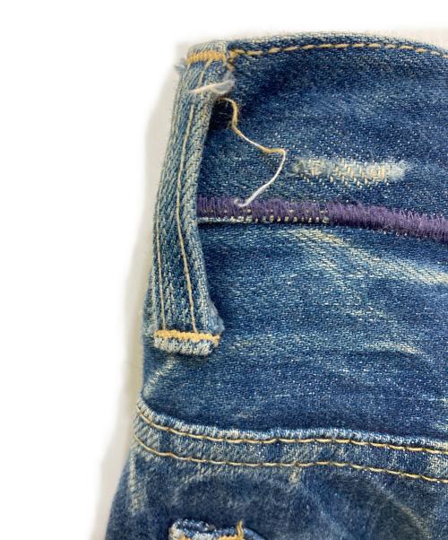 Hysteric Glamour（ヒステリックグラマー）Hysteric Glamour (ヒステリックグラマー) ダメージ加工ワイドデニムパンツ　2AP-4814 インディゴ サイズ:Mの古着・服飾アイテム