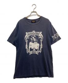 Hysteric Glamour（ヒステリックグラマー）の古着「OLDプリントTシャツ　2CT-0795」｜ネイビー