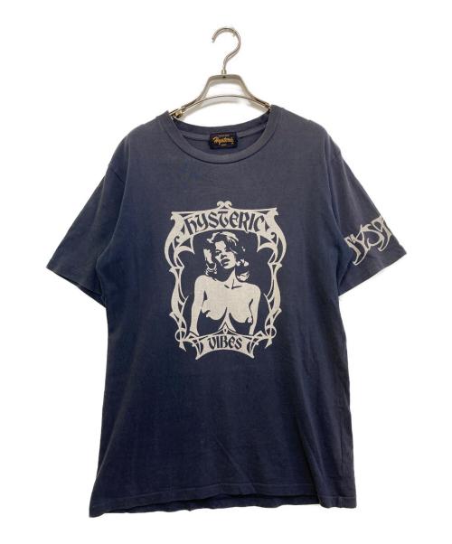 Hysteric Glamour（ヒステリックグラマー）Hysteric Glamour (ヒステリックグラマー) OLDプリントTシャツ　2CT-0795 ネイビー サイズ:FREEの古着・服飾アイテム
