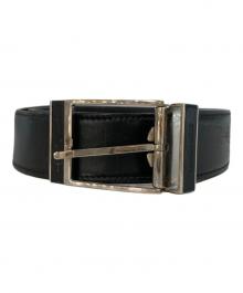 DIOR HOMME（ディオール オム）の古着「スクエアバックルレザーベルト」｜ブラック