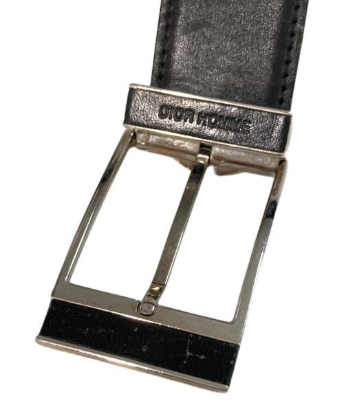 DIOR HOMME（ディオール オム）Dior Homme (ディオール オム) スクエアバックルレザーベルト ブラック サイズ:85の古着・服飾アイテム