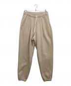 Stripes For Creativeストライプ フォー クリエイティブ）の古着「WIDE SWEAT PANTS」｜ベージュ
