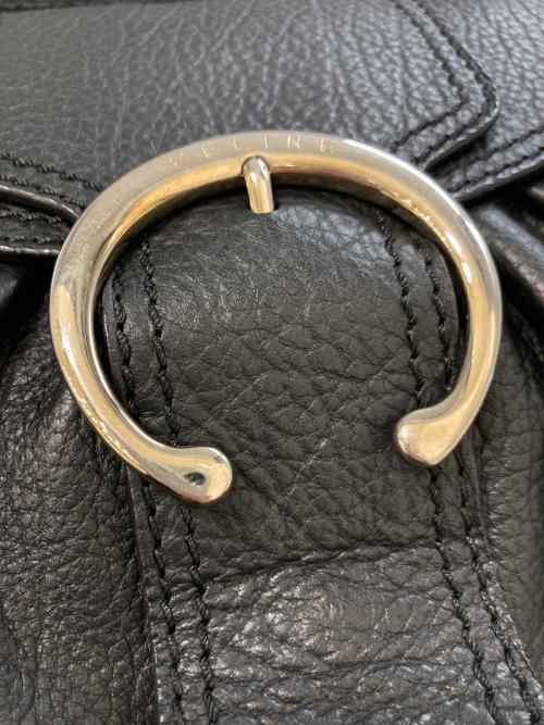 CELINE（セリーヌ）CELINE (セリーヌ) レザーワンショルダーバッグ ブラックの古着・服飾アイテム