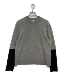 BALENCIAGA（バレンシアガ）の古着「カシミヤレイヤードニット」｜グレー