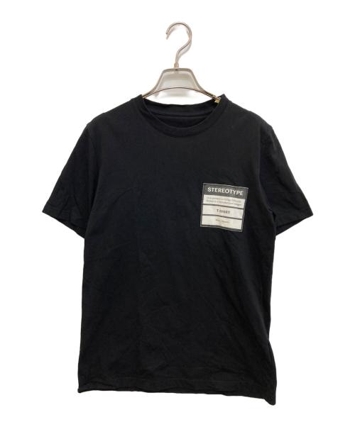 Maison Margiela（メゾンマルジェラ）Maison Margiela (メゾンマルジェラ) ステレオタイプTシャツ ブラック サイズ:46の古着・服飾アイテム