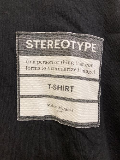 Maison Margiela（メゾンマルジェラ）Maison Margiela (メゾンマルジェラ) ステレオタイプTシャツ ブラック サイズ:46の古着・服飾アイテム