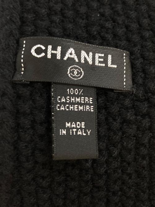 CHANEL（シャネル）CHANEL (シャネル) ココマークカシミヤマフラー ブラックの古着・服飾アイテム