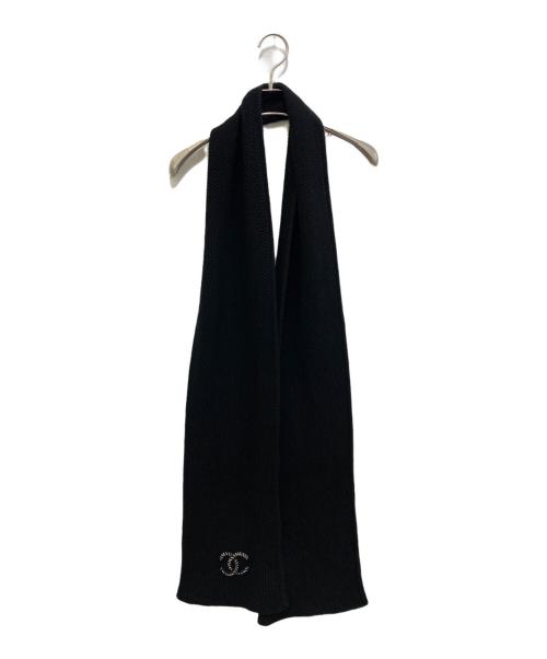 CHANEL（シャネル）CHANEL (シャネル) ココマークカシミヤマフラー ブラックの古着・服飾アイテム