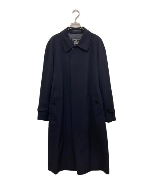Burberry's（バーバリー）Burberry's (バーバリー) ウールステンカラーコート ネイビー サイズ:実寸参照の古着・服飾アイテム