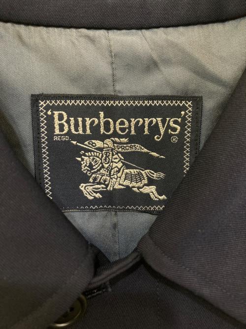Burberry's（バーバリー）Burberry's (バーバリー) ウールステンカラーコート ネイビー サイズ:実寸参照の古着・服飾アイテム