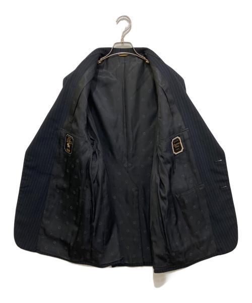 Christian Dior（クリスチャン ディオール）Christian Dior (クリスチャン ディオール) ストライプテーラードジャケット ネイビー サイズ:60の古着・服飾アイテム