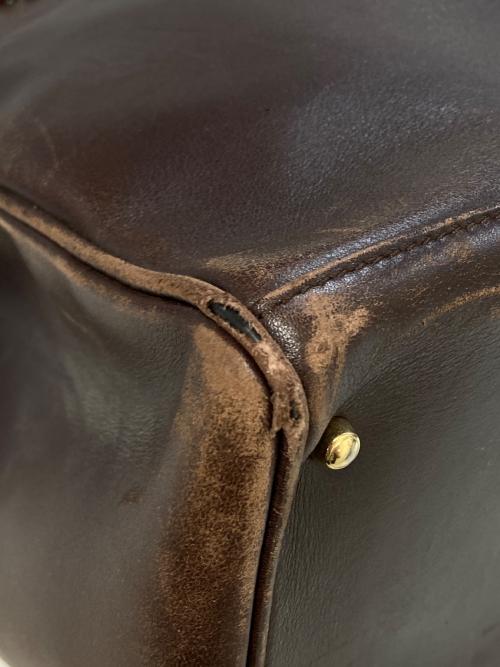 GUCCI（グッチ）GUCCI (グッチ) バンブーレザートートバッグ ブラウンの古着・服飾アイテム