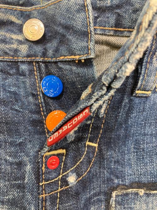 DSQUARED2（ディースクエアード）DSQUARED2 (ディースクエアード) マルチカラーボタンデニムパンツ ブルー サイズ:38の古着・服飾アイテム