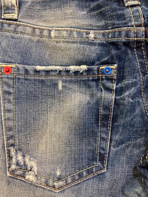 DSQUARED2（ディースクエアード）DSQUARED2 (ディースクエアード) マルチカラーボタンデニムパンツ ブルー サイズ:38の古着・服飾アイテム