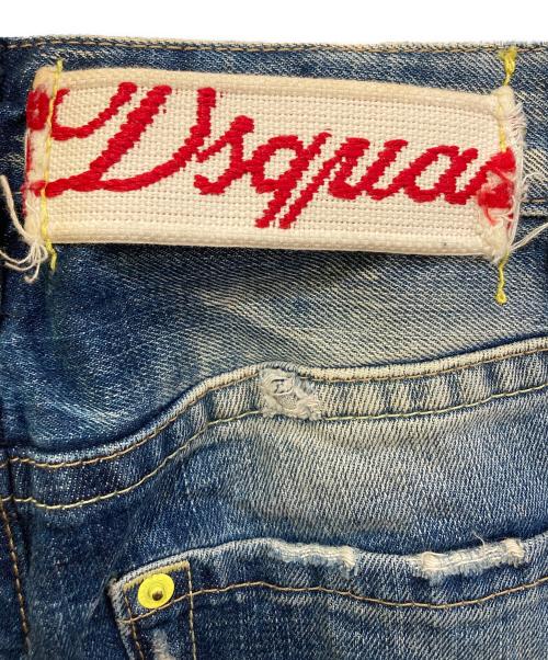 DSQUARED2（ディースクエアード）DSQUARED2 (ディースクエアード) マルチカラーボタンデニムパンツ ブルー サイズ:38の古着・服飾アイテム