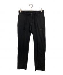 giab's ARCHIVIO（ジャブス アルキヴィオ）の古着「MASACCIO 永久クリース ストレッチ ジャージ パンツ　A3697」｜ブラック