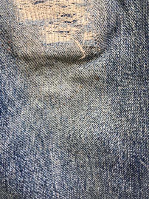 Hysteric Glamour（ヒステリックグラマー）Hysteric Glamour (ヒステリックグラマー) スタッズダメージ加工デニムパンツ　0242AP03 インディゴ サイズ:32の古着・服飾アイテム