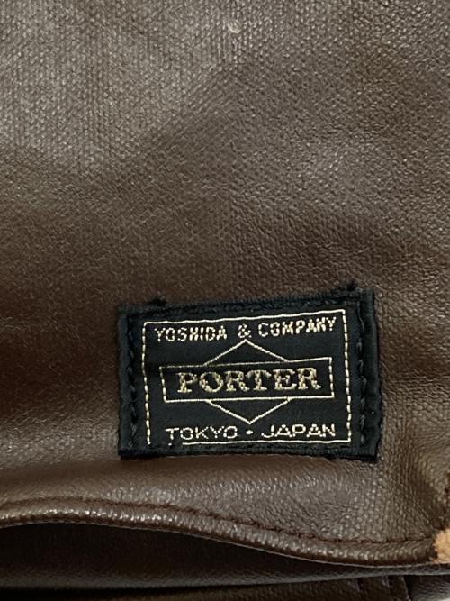 PORTER（ポーター）PORTER (ポーター) フリースタイルショルダーバッグ ブラウンの古着・服飾アイテム