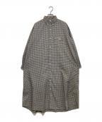 DANTONダントン）の古着「クールマックス ボタンダウン シャツワンピース」｜ブラック