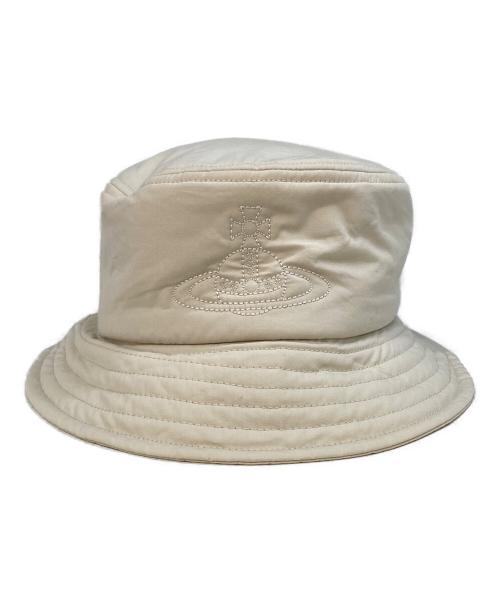 Vivienne Westwood（ヴィヴィアンウエストウッド）Vivienne Westwood (ヴィヴィアンウエストウッド) バケットハット アイボリー サイズ:M-Sの古着・服飾アイテム