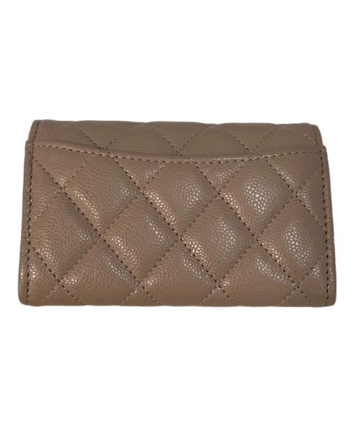 CHANEL（シャネル）CHANEL (シャネル) マトラッセ クラシック カードケース　AP0214 ベージュの古着・服飾アイテム