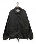 black market COMME des GARCONSブラックマーケットコムデギャルソン）の古着「プリントコーチジャケット　OD-J004」｜ブラック
