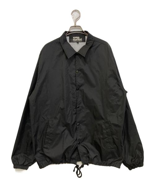 black market COMME des GARCONS（ブラックマーケットコムデギャルソン）black market COMME des GARCONS (ブラックマーケットコムデギャルソン) プリントコーチジャケット　OD-J004 ブラック サイズ:Lの古着・服飾アイテム