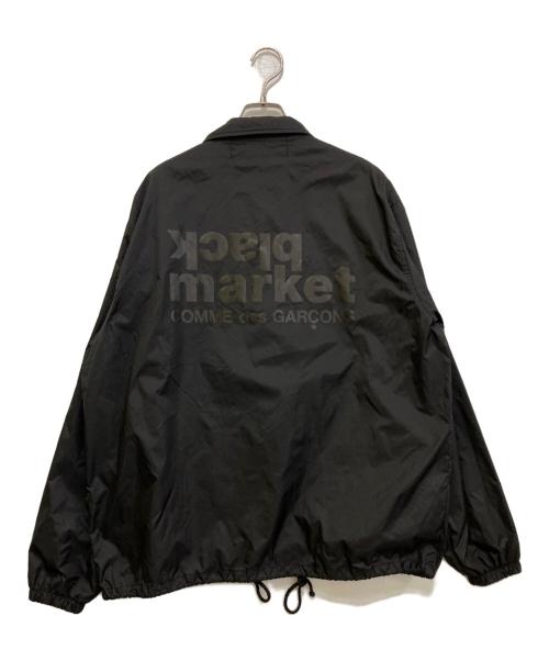 black market COMME des GARCONS（ブラックマーケットコムデギャルソン）black market COMME des GARCONS (ブラックマーケットコムデギャルソン) プリントコーチジャケット　OD-J004 ブラック サイズ:Lの古着・服飾アイテム